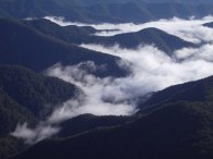 Morning clouds from
      Point Lookout, New England National Park, New England
